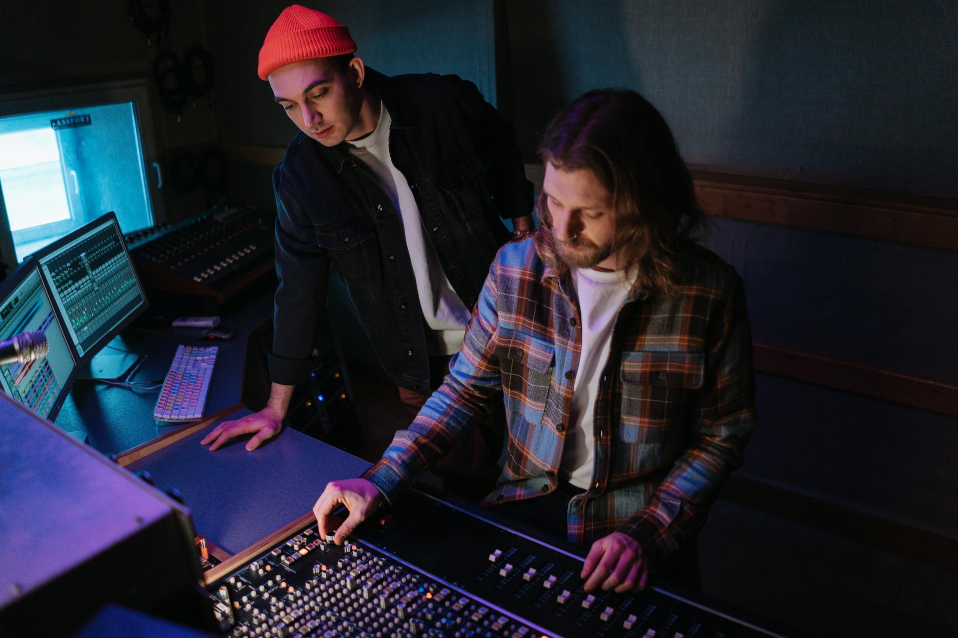 Music production studio setup for private production lessons